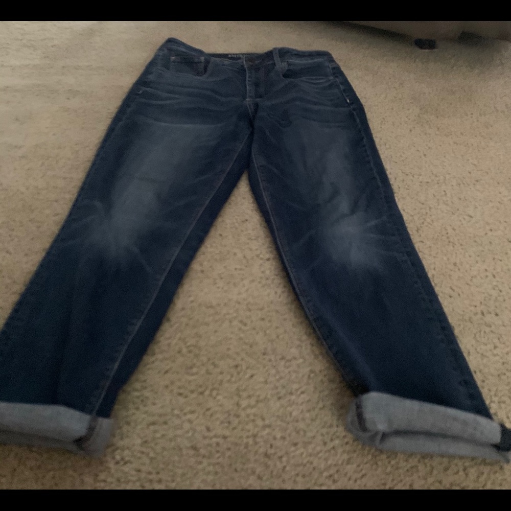 AEO HI RISE Tomgirl Super Stretch Jeans 12 long